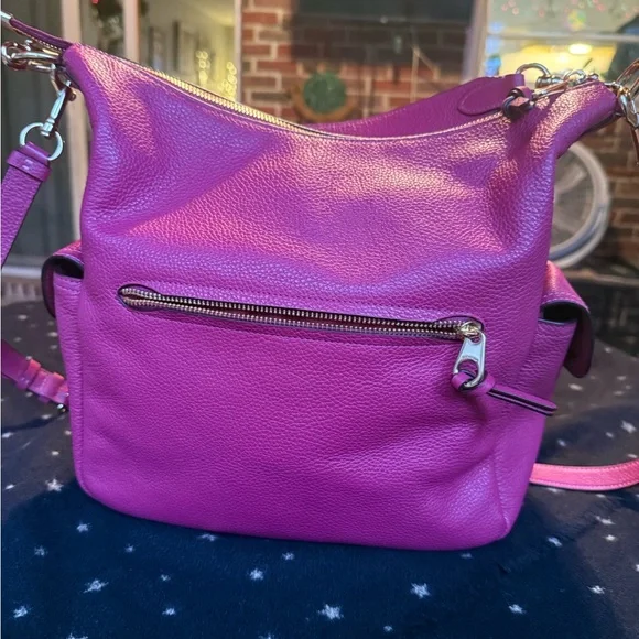 Coach Pink Leather Pennie Shoulder Bag - Picture 3 of 6
